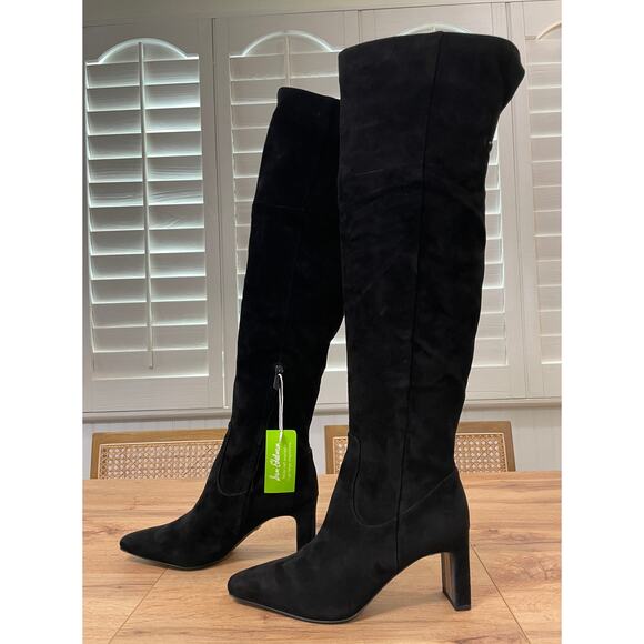 Sam Edelman Women's Shea Over the Knee Boots Black Suede Size 9 NWOB Luxe Boot - Picture 3 of 14